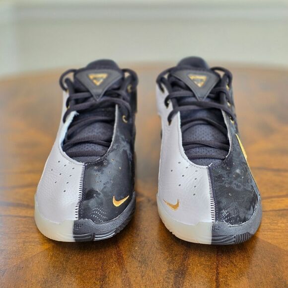 Nike LeBron XXII BHM Black White Basketball Shoes Gold Zoom HV8616-100 Men\'s 7 main image 9